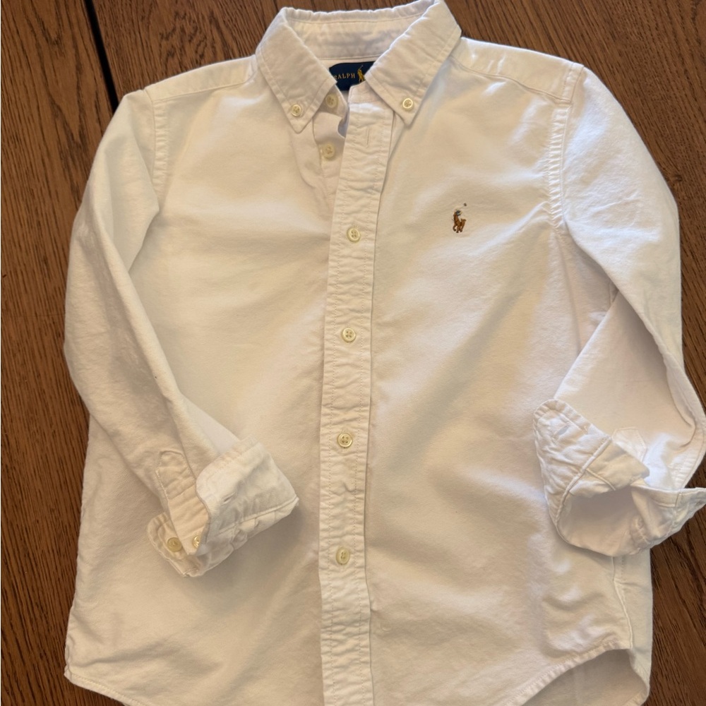 Ralph Lauren Kids White Oxford Shirt